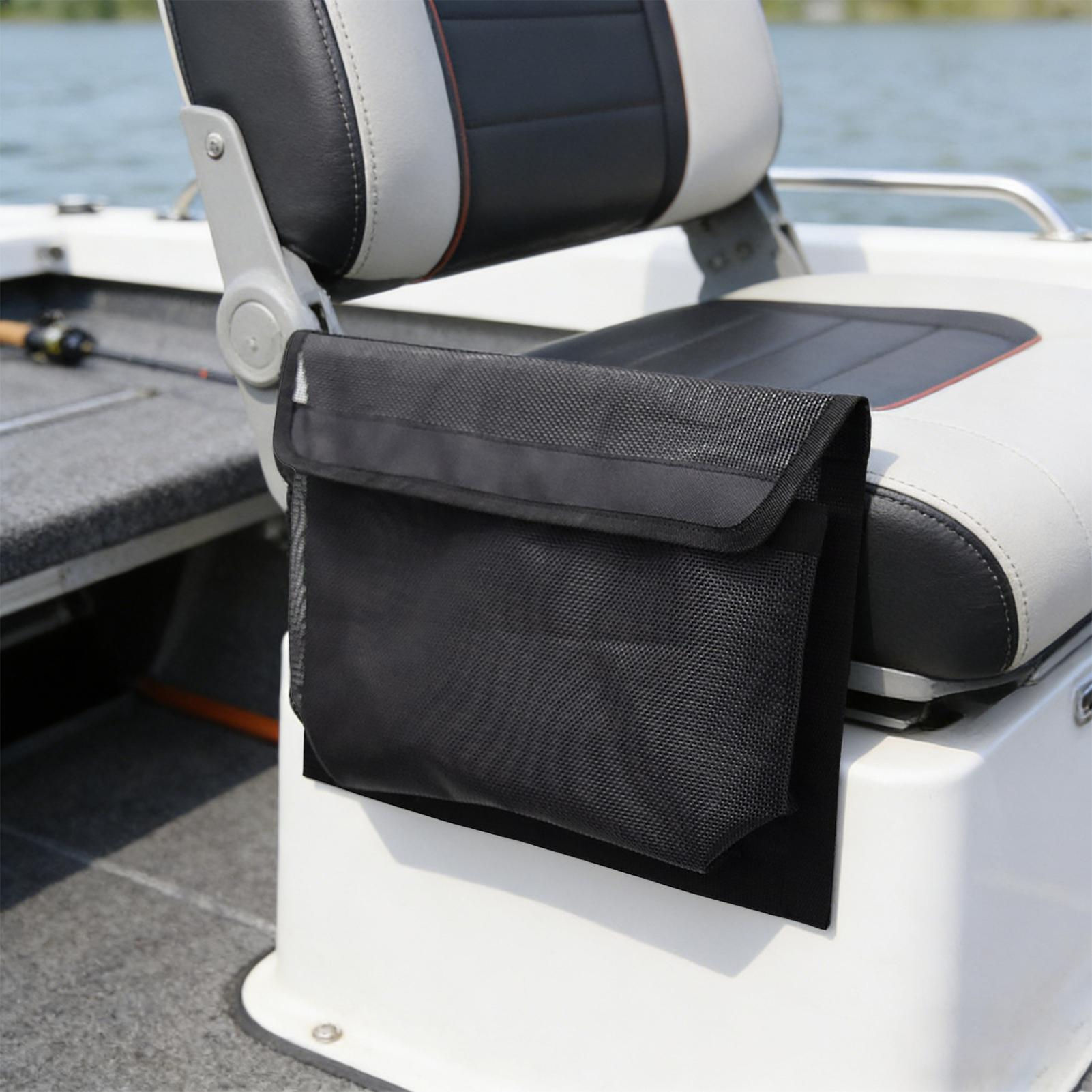 Boat Storage Bag With Hook and Loop Self-adhesive No Drilling Bag Boat Storage A