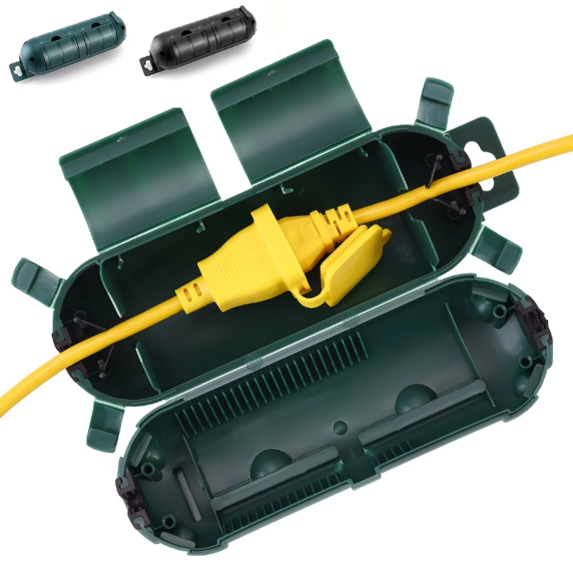 Outdoor Extension Cord Safety Cover with Waterproof Seal, Weatherproof Electrica
