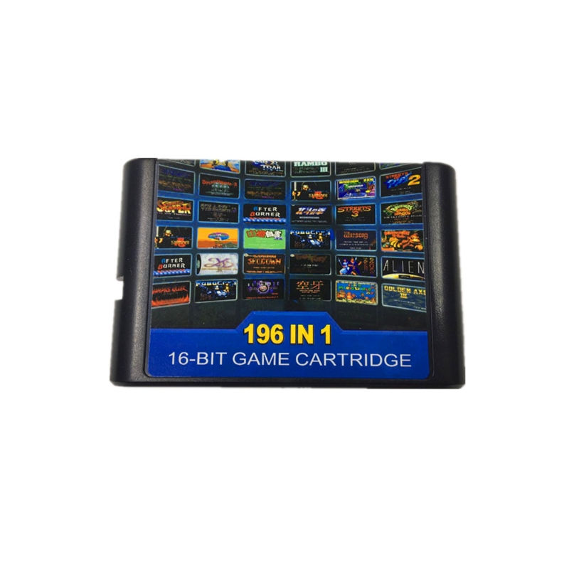 196 Hot Games In One Cartridge For Megadrive Genesis Consoles 196 In 1 Game Card