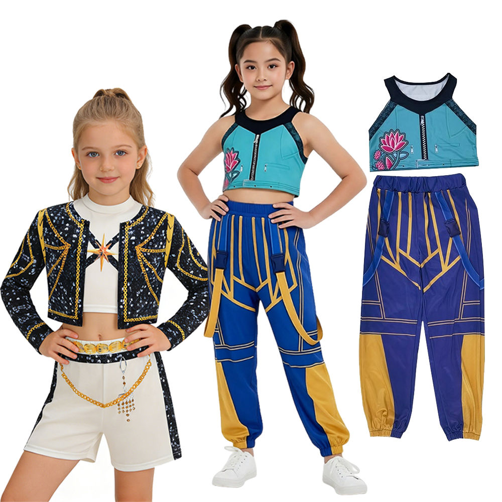 Girl Cosplay Pop Singer Costume Fashion Clothes Girls Stage Performance Dress Up