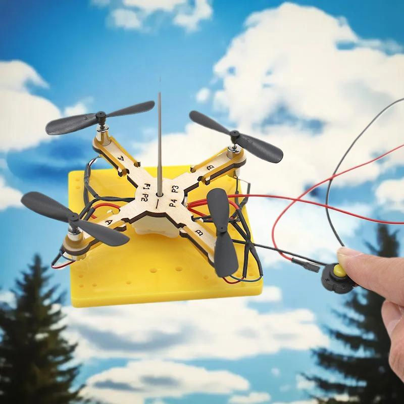 Technological Physics Instructional Tool - DIY 4-Leaf Drone Model - Kids Science