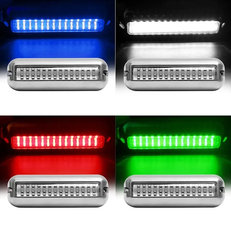 Boat Navigation Light 50/80W 27/42 LED Underwater Pontoon Marine Boat Transom Li