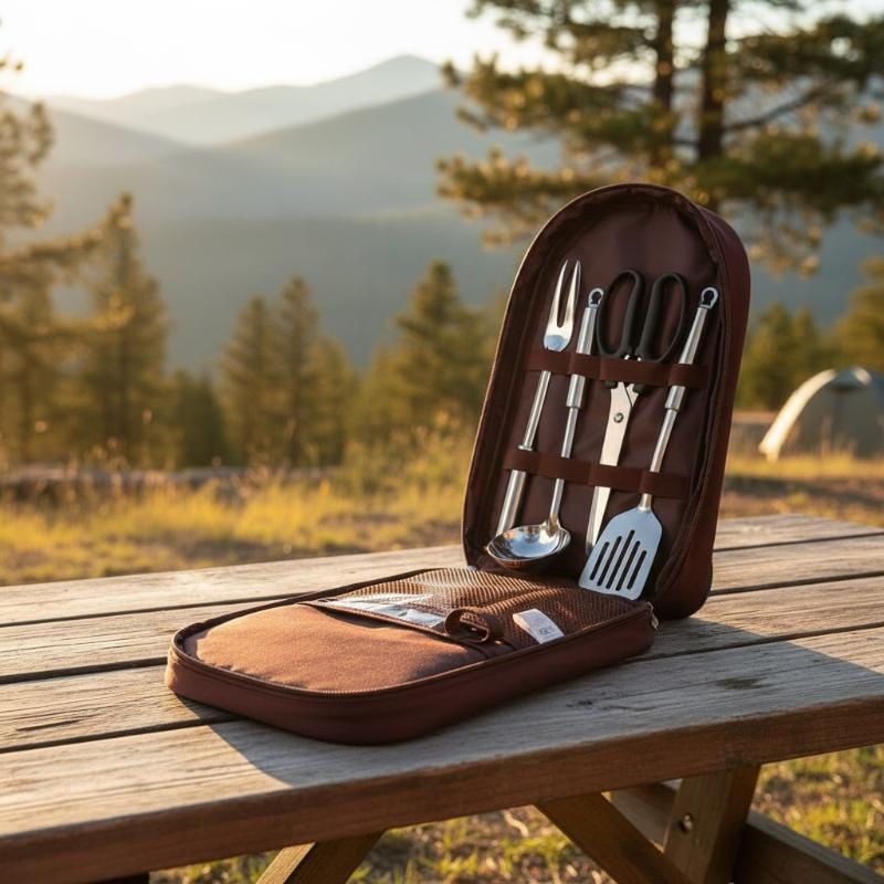 Outdoor Cooking Storage Bag Portable Organizer for Camping Utensil Large Capacit