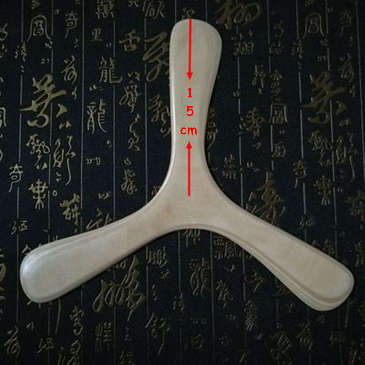 Handmade Wooden Wood Boomerang Outdoor Toy UFO Throw and Catch Flying Disc Famil