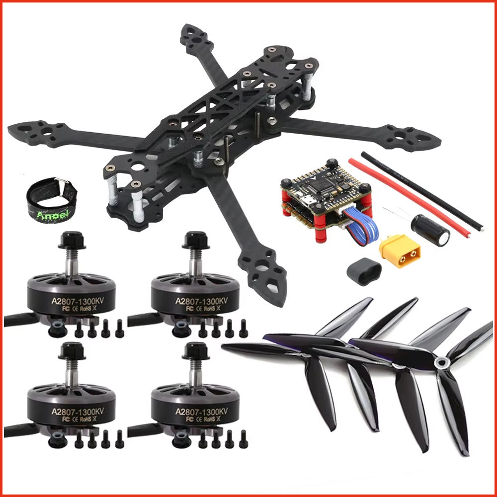 Mark4 7 Inch 295mm Drone Kit & A2807 KV1300 6S Brushless Motor & F4V3S Plug Flig