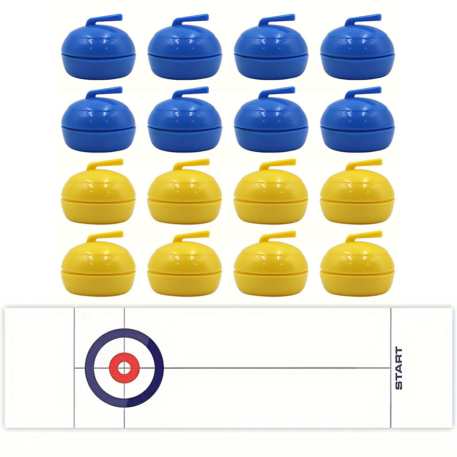 Thumbnail: Table curling game is suitable for teenagers or adults, with 8/16 roller skates 