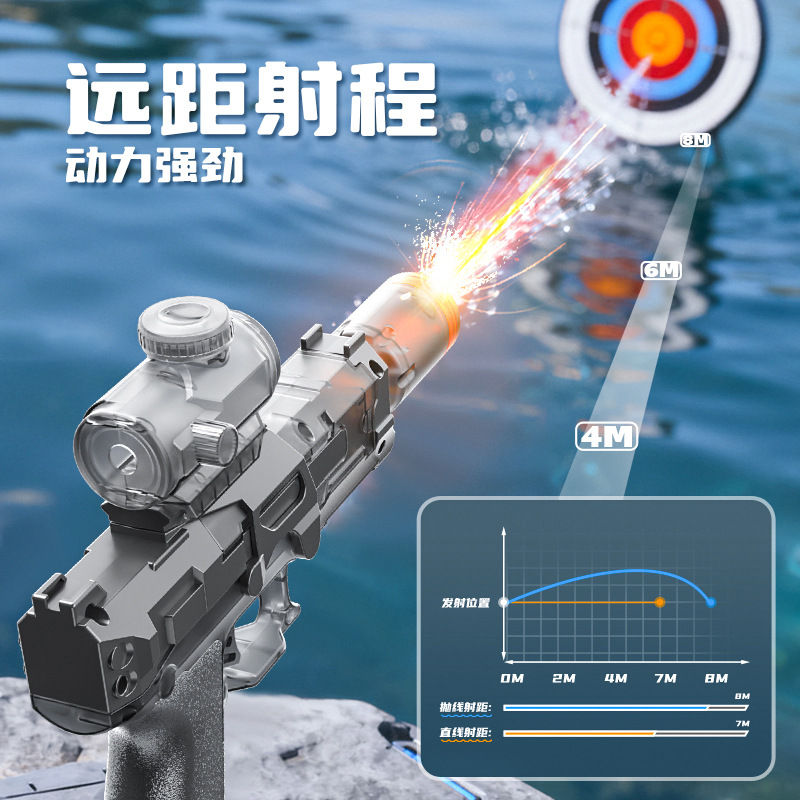Outdoor summer hot toys, electric high-pressure water gun, beach, swimming pool,