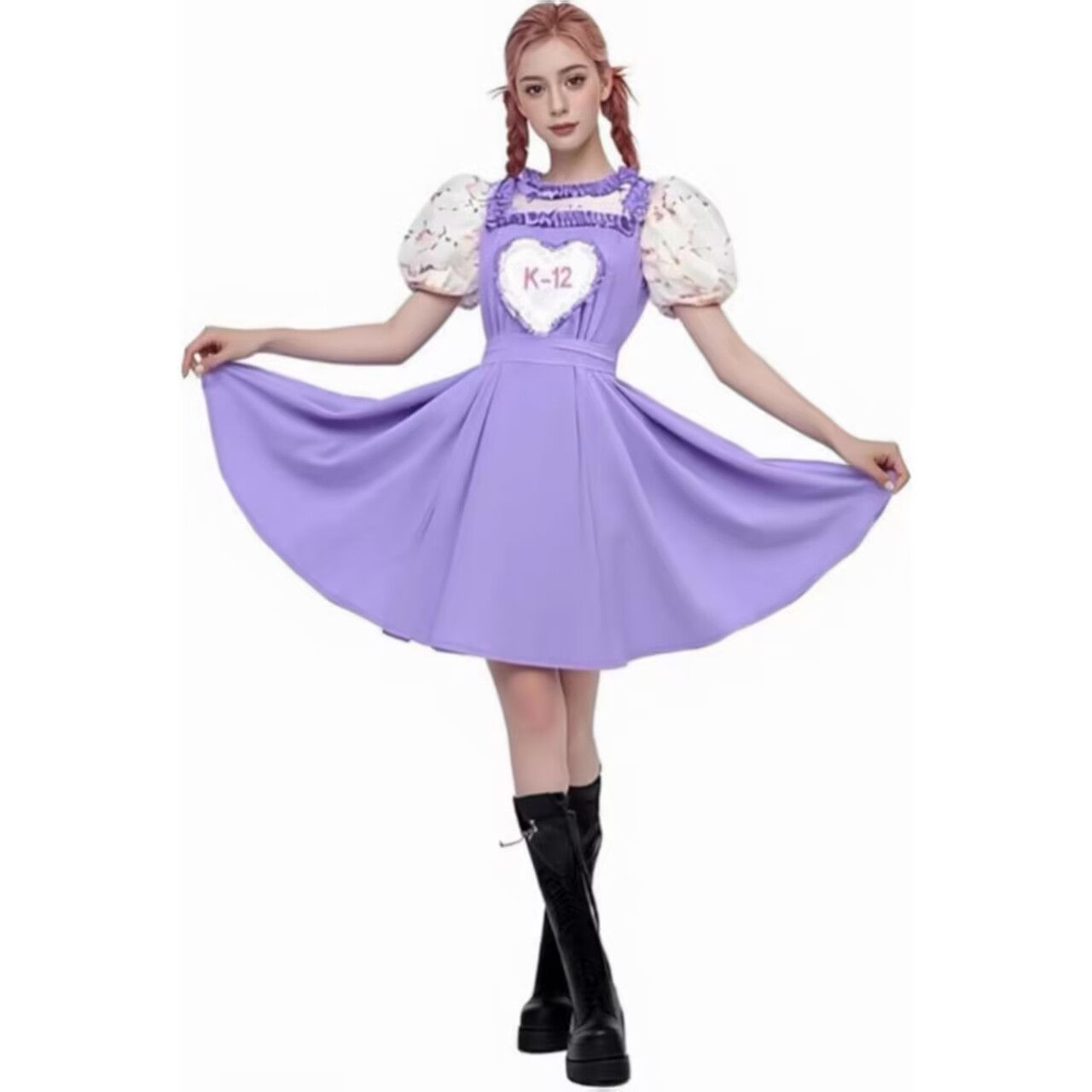 Movie K-12 Cosplay Costume Full Sets Pink Purple Dress Uniform Suits for Women O