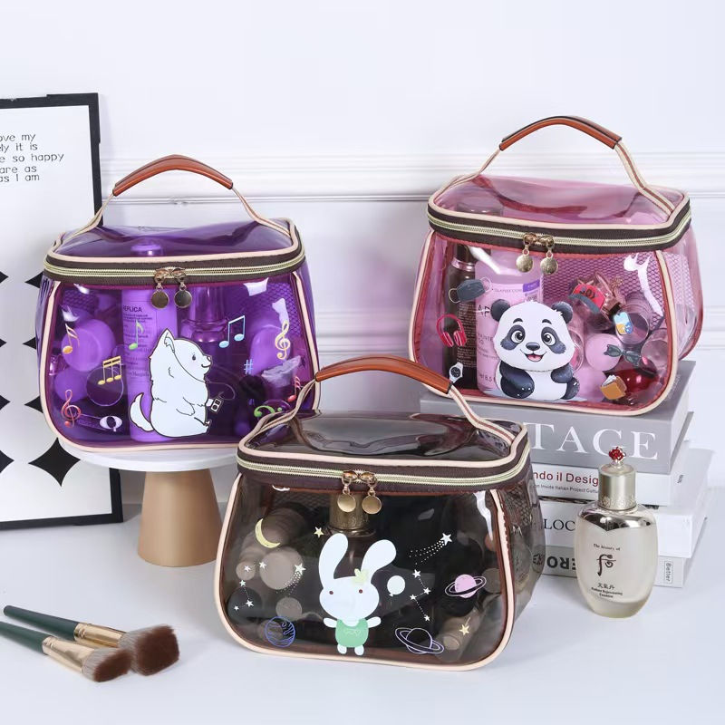 New Cosmetic Bag Ins Advanced Cosmetic Storage Bag Portable Large Capacity Carto