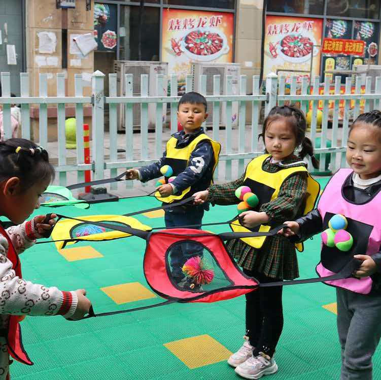 Children Outdoor Fun Sports Games Bouncing Circle Throwing Training Sensory Toss