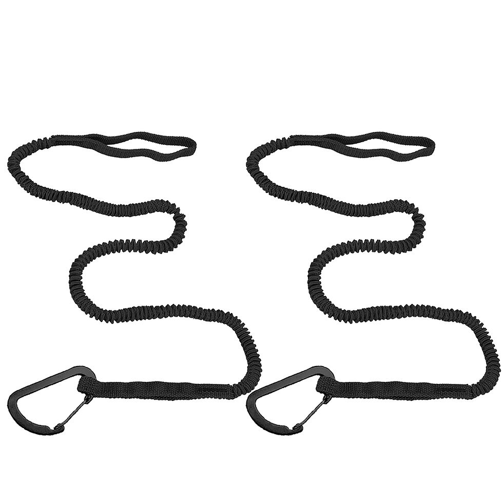 Thumbnail: Kayak Paddle Leash Adjustable Elastic Kayak Paddle Rope Stretchable Coiled Lanya