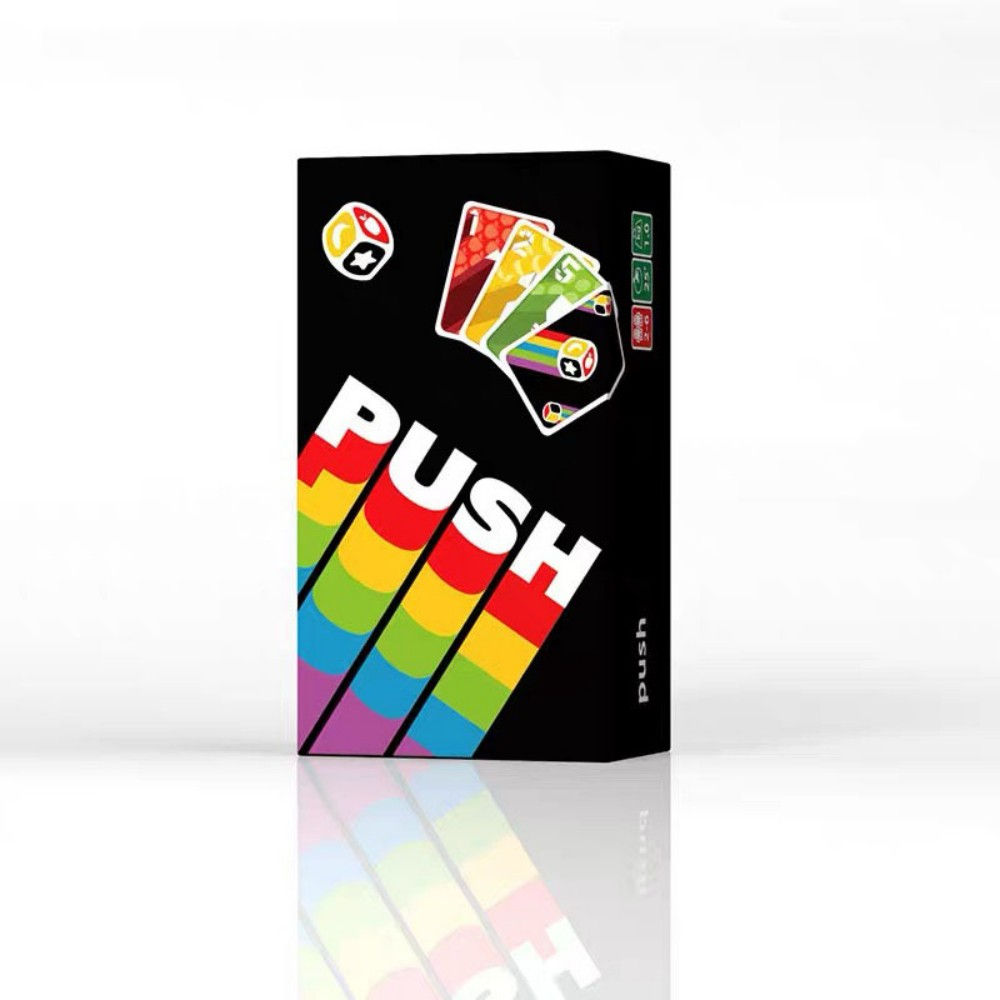 Push Card Game - Exhilarating Card Game Adults, and Teens Strategy Board Game- F