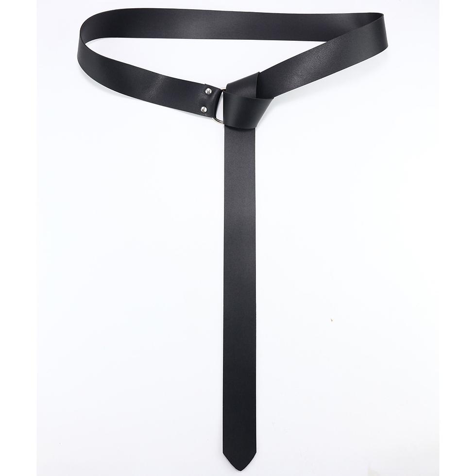 Thumbnail: Cosplay Party Men Costume Leather Medieval Shoulder Pauldron Knight Adjustable B