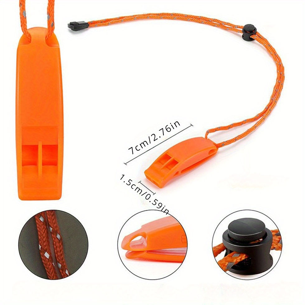Thumbnail: 1PC Outdoor Whistle Outdoor Tools Camping Supplies, Whistles Easy To Carry, Ball