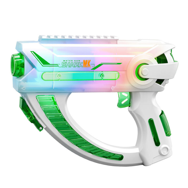 Summer Outdoor Party Game Children Electric Water Gun Toy with Light Continuous