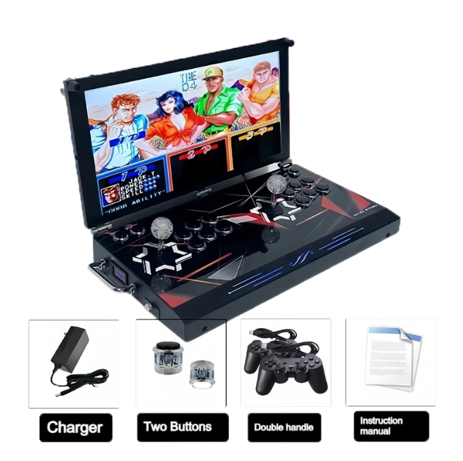 2026 New 21-inch Large Screen Home Game Console for Two-Player Fighting Built-in