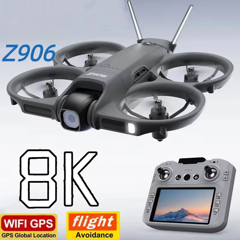 Z906 Drone 4K HD 4.3-inch Large Screen Aerial Intelligent Avoiding Obstacle Remo