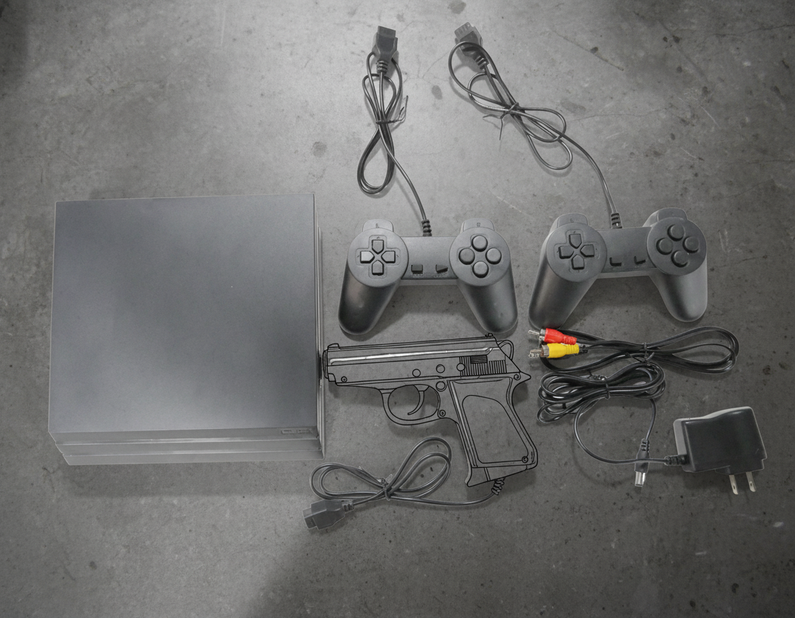 PS 3 Console Retro Pixel-Style FC Cartridge-Based TV Game Console Set With 22 Bu