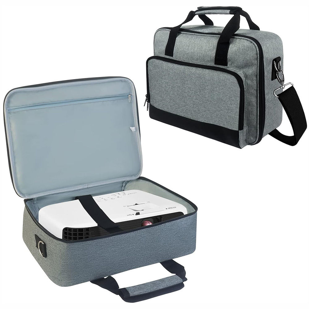 Projector Case, Portable Storage Travel Case with Accessories Storage Pockets Fo