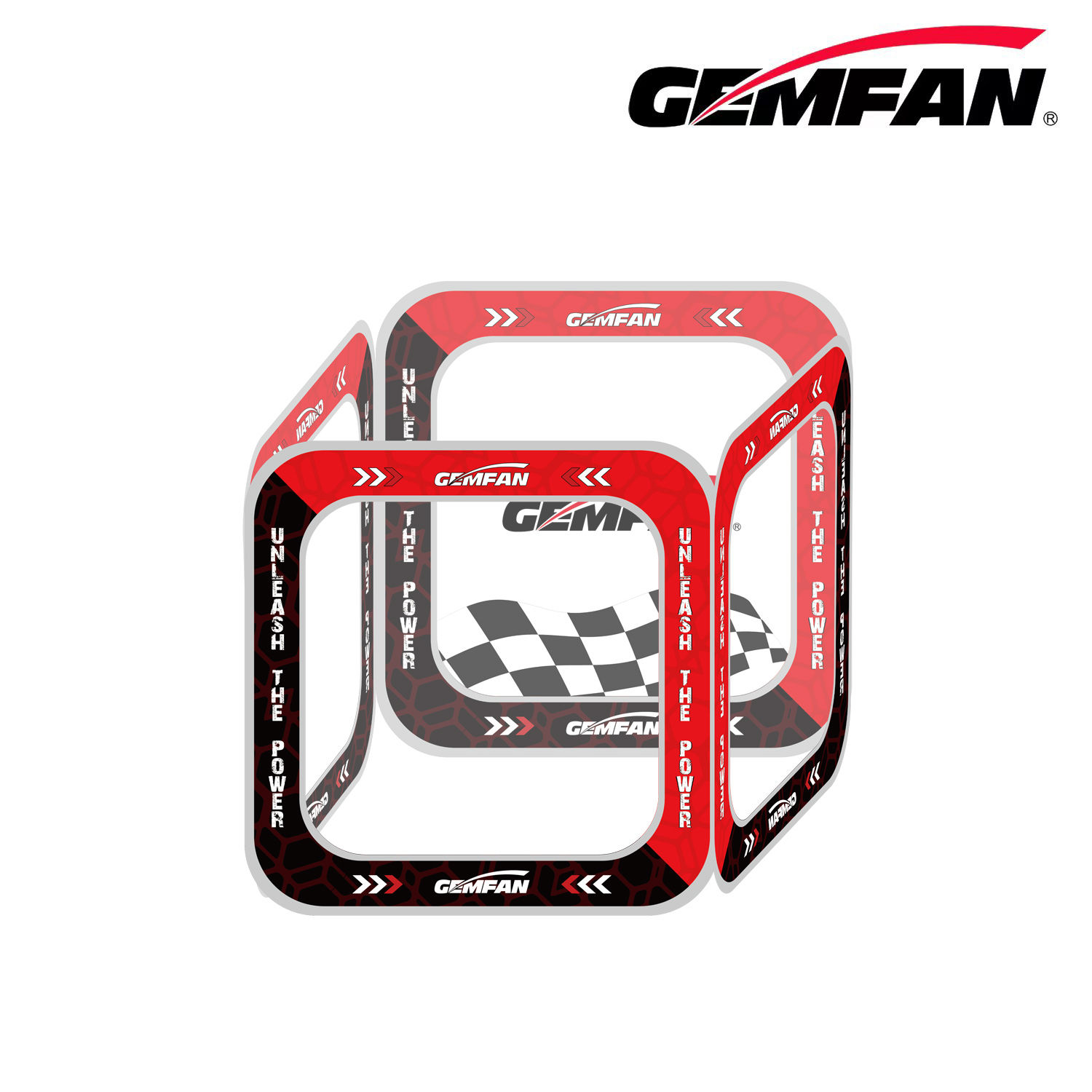 Gemfan AC-SM-6 FPV Racing Drone Reflective Gate 4-in-1 Detachable Panels for Ind