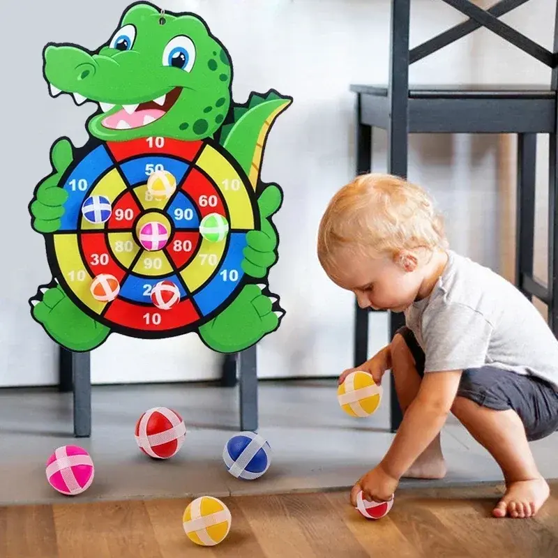 Educational Games Dart Board Stickey Ball Dart Kid Toy Child Montessori Games In