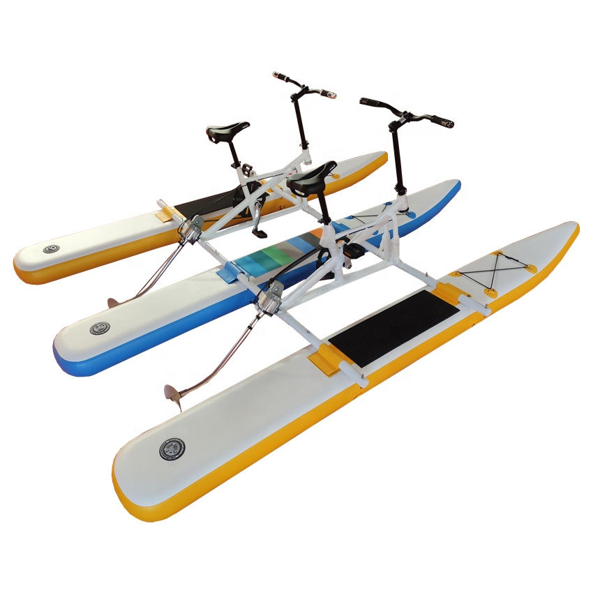 Double Outdoor Inflatable Water Bike Water Bike Buoy Multi-color Optional Water