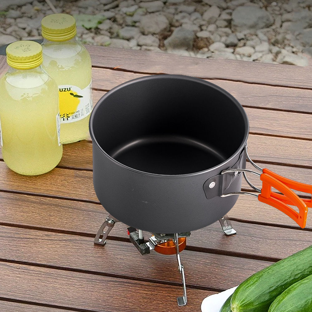 Camping Cookware Outdoor Cooking Folding Pot Aluminium Alloy Equipment Pot Trave