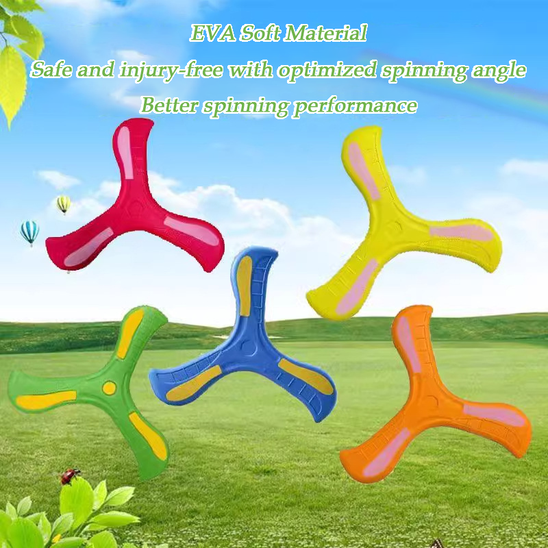 Outdoor Vacation Sports Stress Relief Toys Clover Boomerang Game Parents-Childre