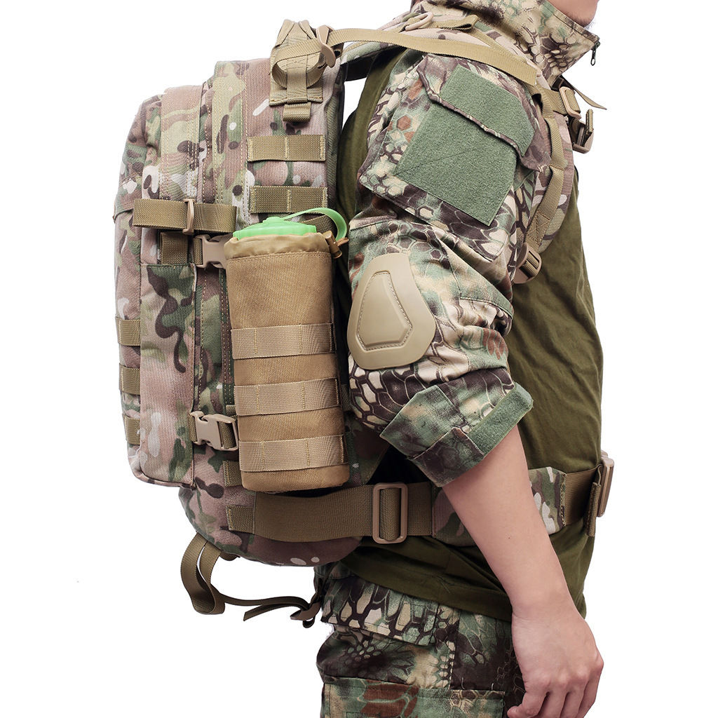 Outdoor Hiking Travel Water Bottle Bag Cup Bag Tactical Waist Pack Outside Misce