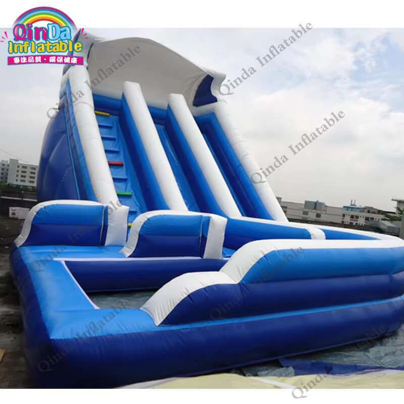 Outdoor Kids Games Inflatable Water Slide With Pool,8X4.5X5m Giant Inflatable Wa