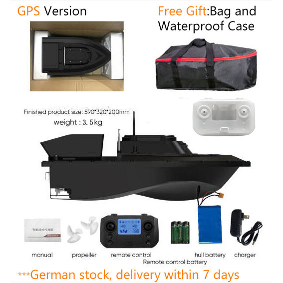 Thumbnail: Remote Control Fishing Bait Boat, Large Battery, Strong Power, Dual Motor, One-K