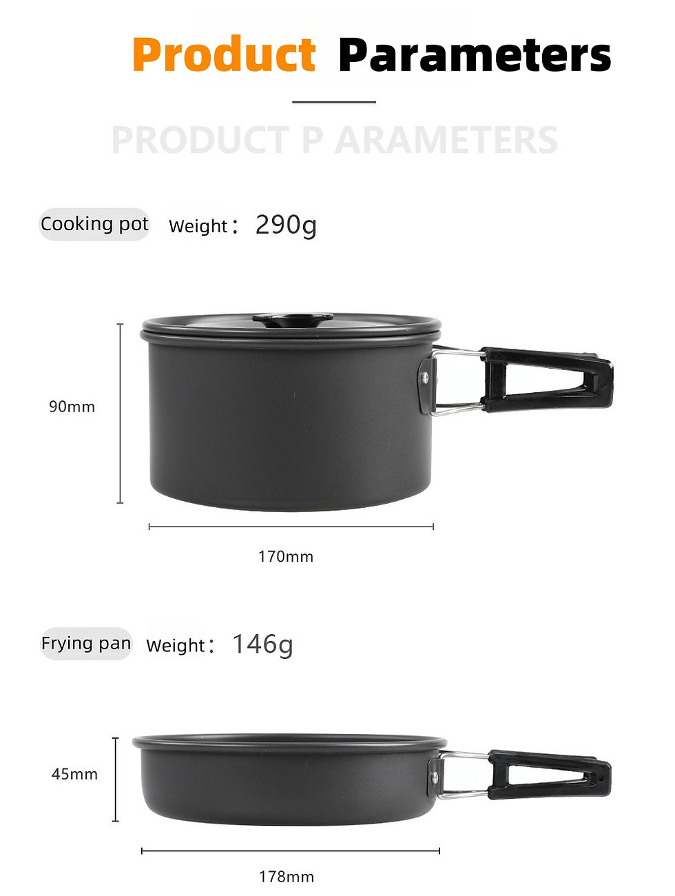 Thumbnail: 2026 NEW Outdoor Camping Cookware Set for 2-3 Persons Including Folding Pot Kett