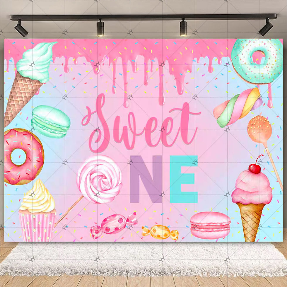 Thumbnail: Sweet One Or Two Donut Theme Kid 1st Birthday Party Decor Photography Backdrop D