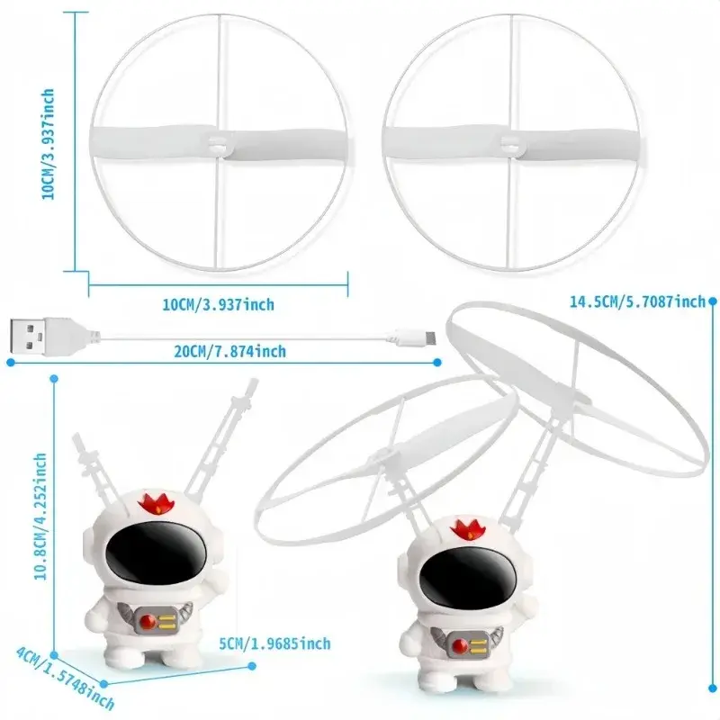 Thumbnail: Flying Robot Astronaut Toy Aircraft High-Tech Hand-Controlled Drone Interactive 