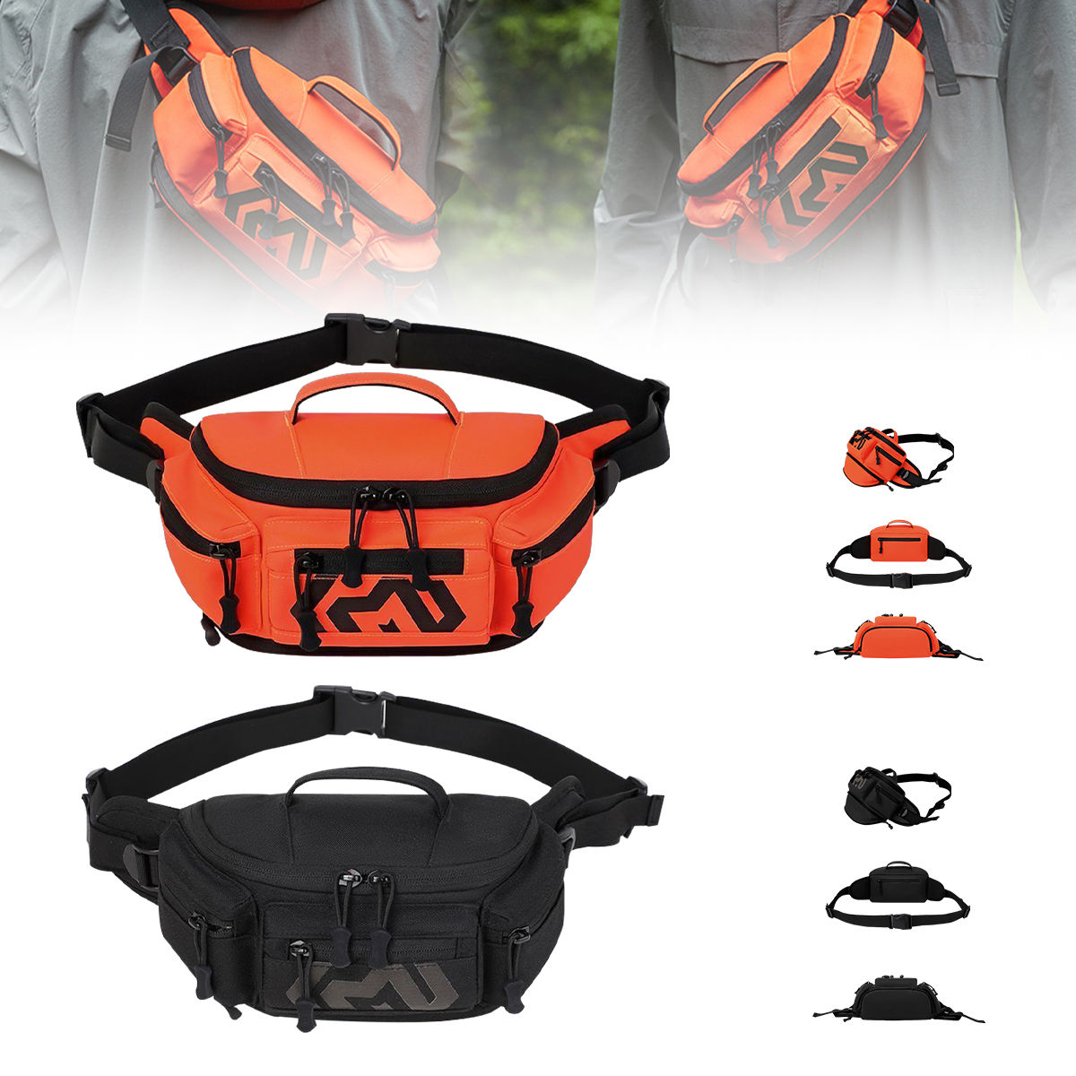 Waist Pack Outdoor Hiking Waist Bag Running Sports Functional Bag Cycling Bag Bu