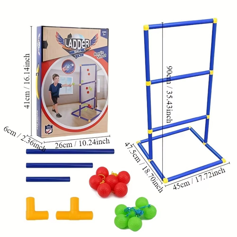 Ladder Toss Outdoor Game Set with Balls Ladder Ball Toss Game Family Sports Toy