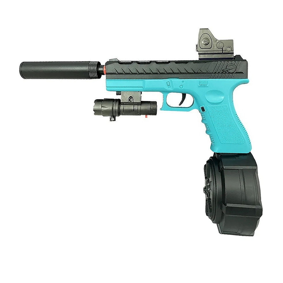Thumbnail: Outdoor Leisure Play Toy Set, Fun Activity Blaster with Drum Magazine & Safety G