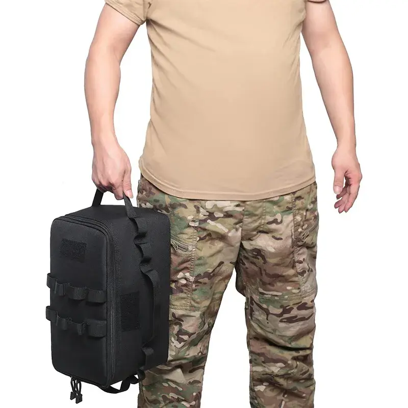 Thumbnail: Durable Outdoor Camping Tote Bag with Ground Pegs, Spacious Storage for Cookware