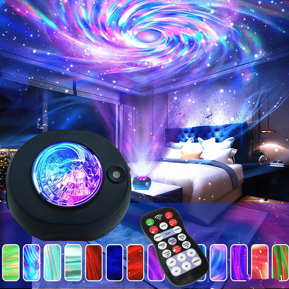 Galaxy projector, Northern Lights projection lamp, small night light with timer