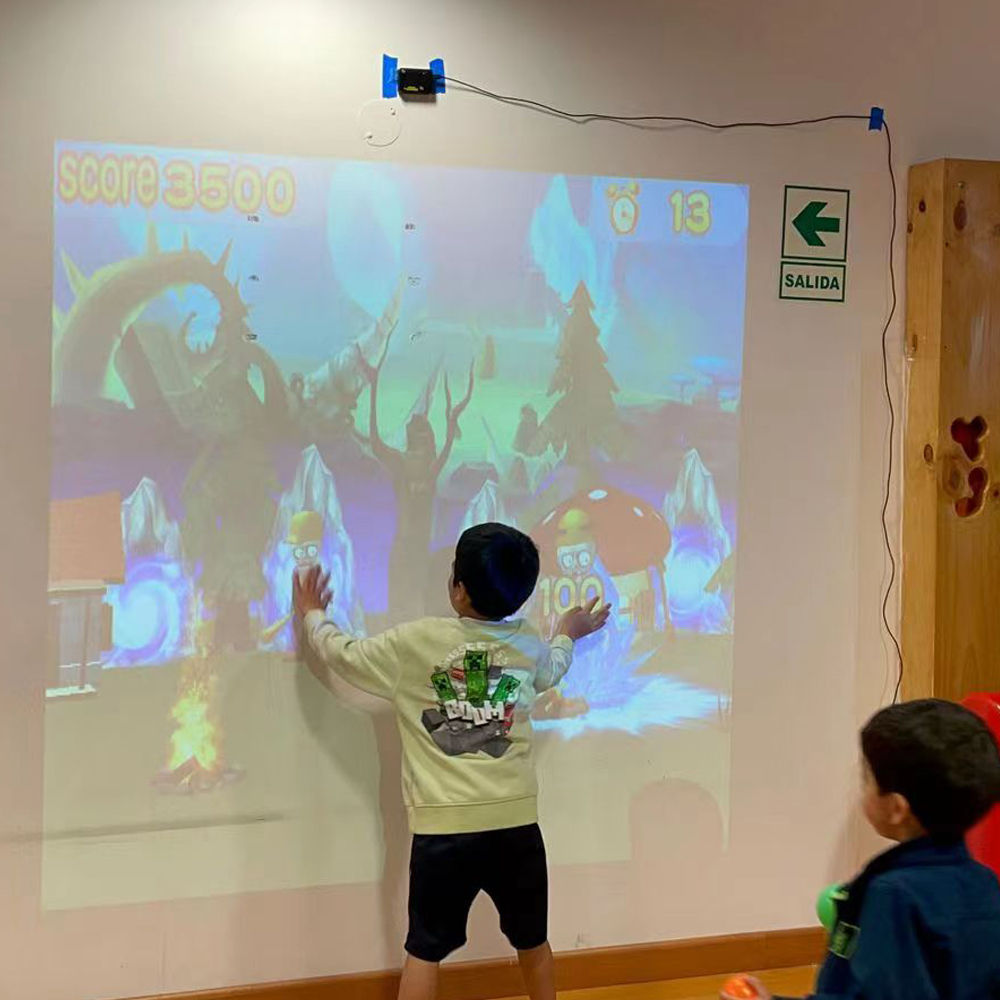 Interactive Virtual Touch System Portable Playground Projection Screen Amusement