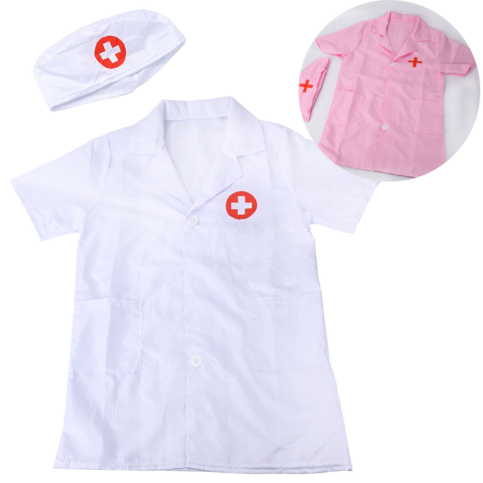 Kids Cosplay costumes Boys Girls Doctor Nurse uniforms Fancy Toddler Christmas C