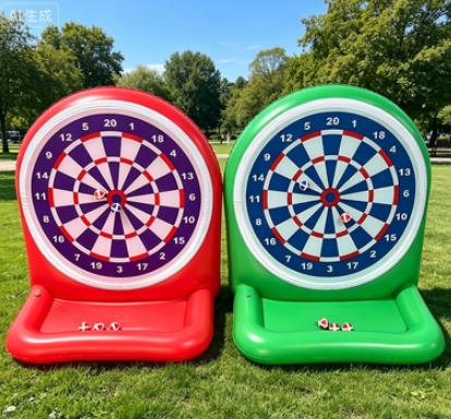 Inflatable Dartboard Game for Kids & Adults, PVC Outdoor Lawn & Pool Party Toy,