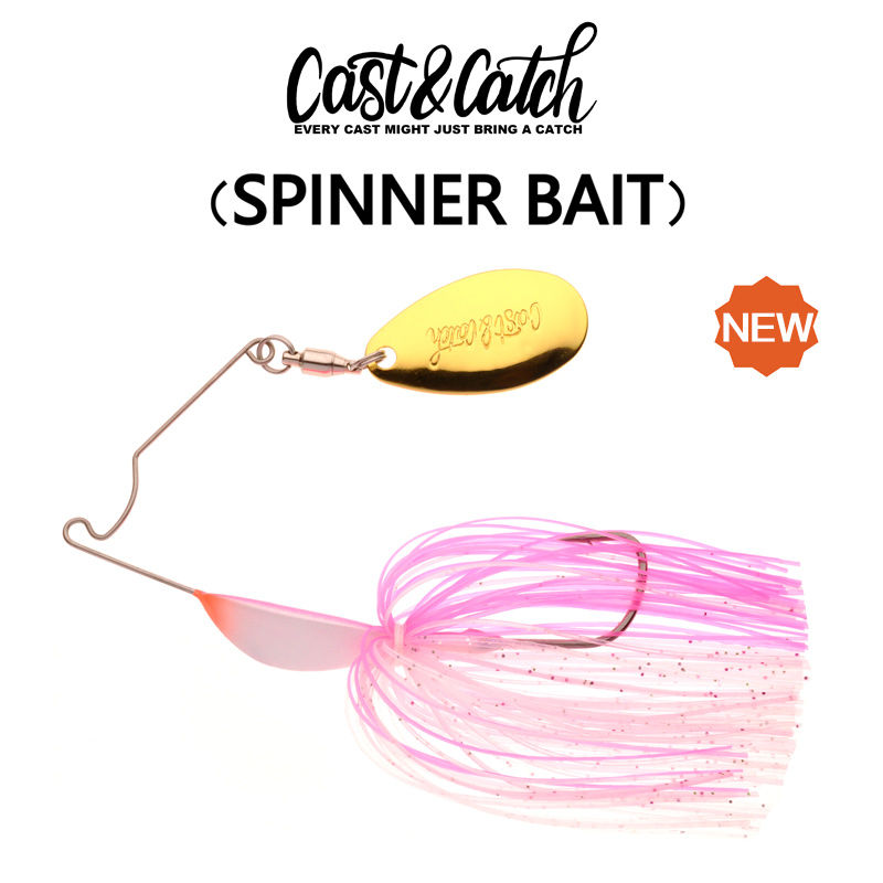 Cast&Catch Fishing Lure Wire Bait Barbed Sharp Bladed Spinnerbait Baits 5g 7g Wi