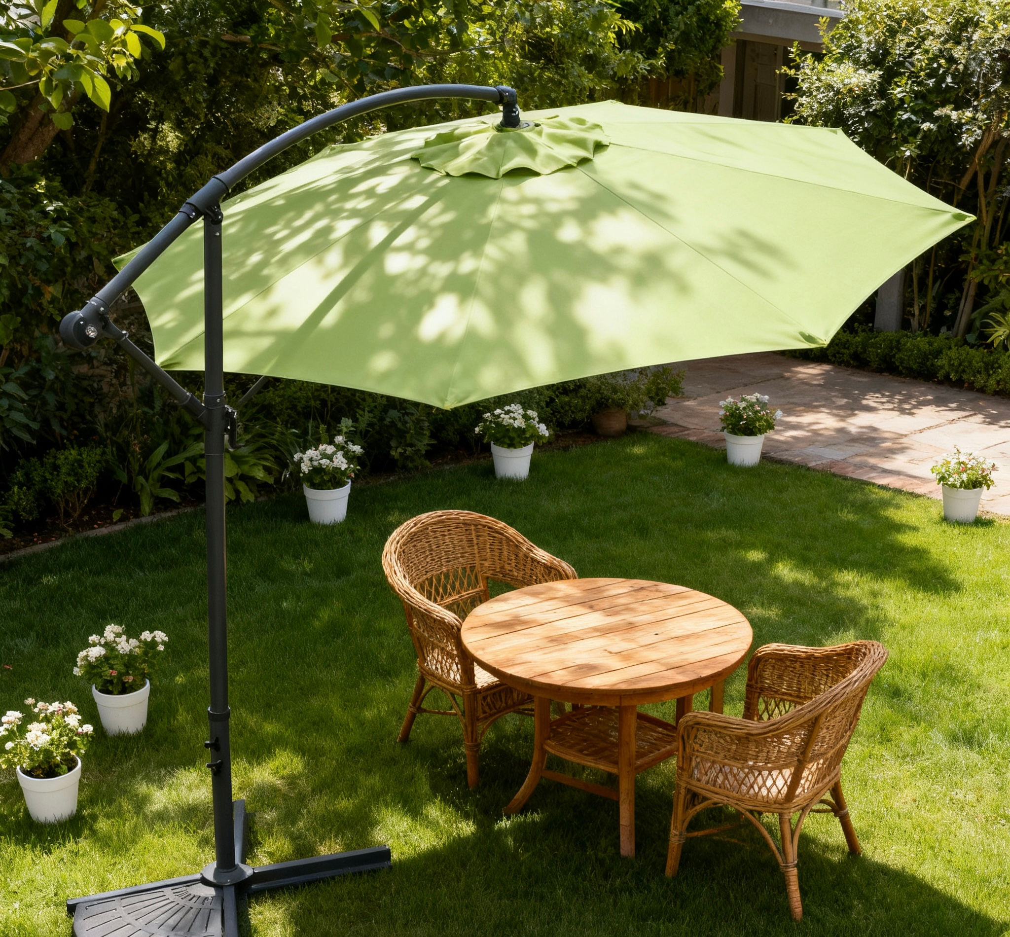 Wholesale 3M Outdoor Garden Offset Tilt Coffee Patio Umbrella Parasol for Hotel
