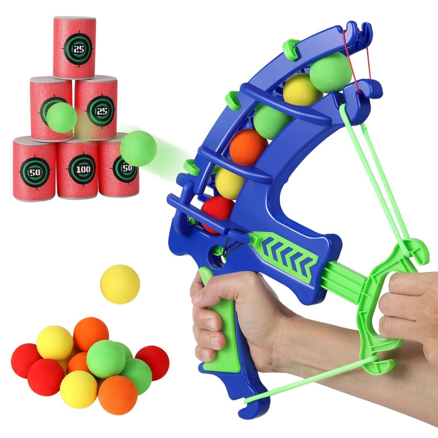Montessori Throw Sport Slingshot Target Sticky Ball Dartboard Basketball Board G