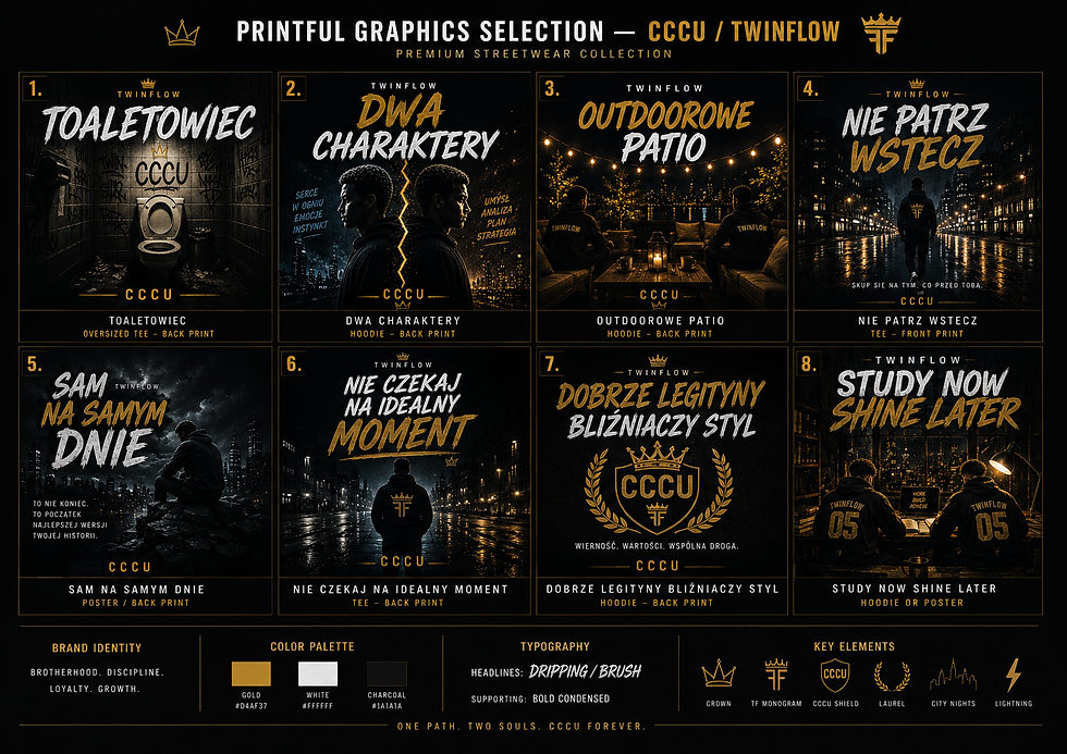 Upcoming Collection: CCCU TWINFLOW - Campus Brotherhood, preview drop collection.