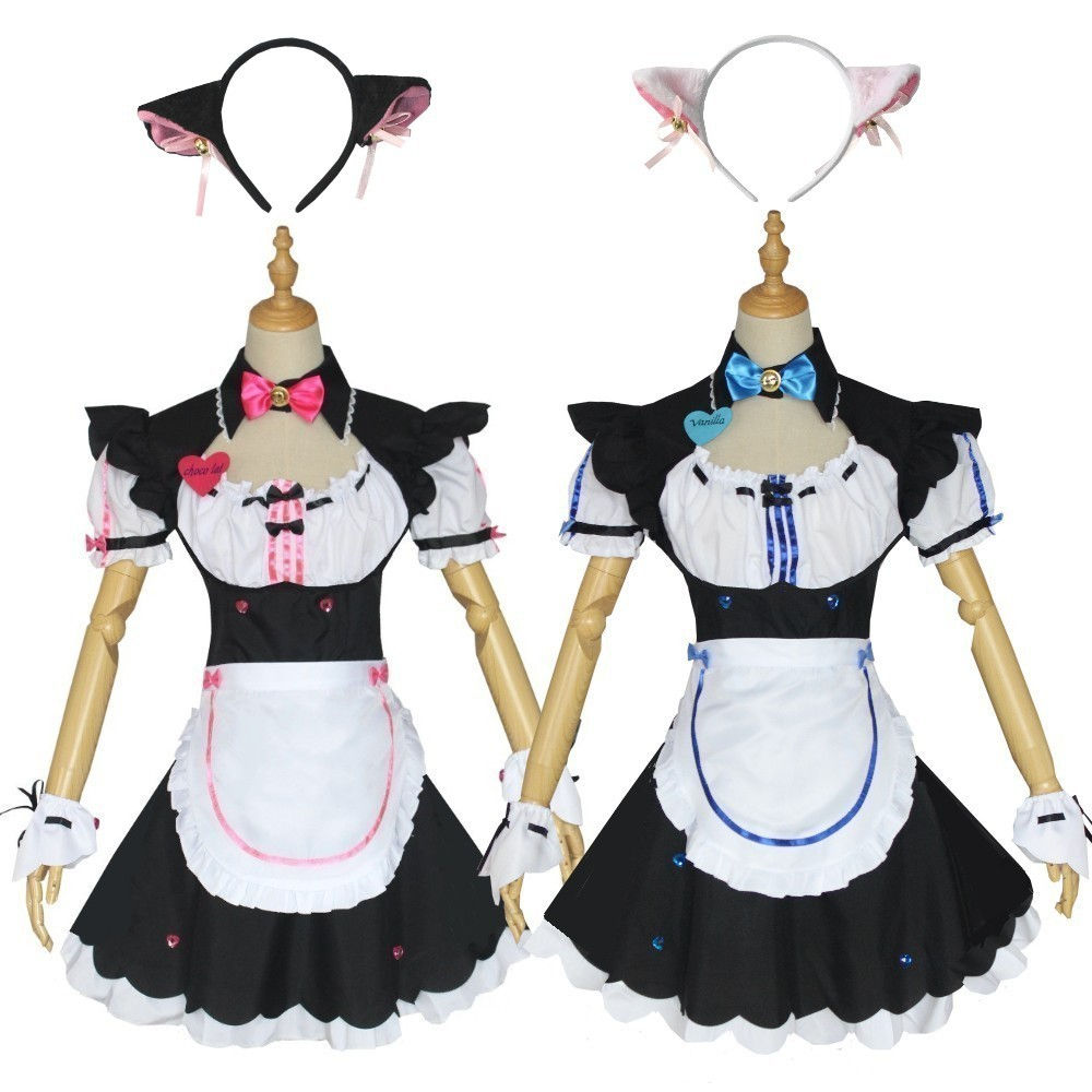 Cosplay costumes chocolate vanilla cosplay costumes maid costumes suitable for H