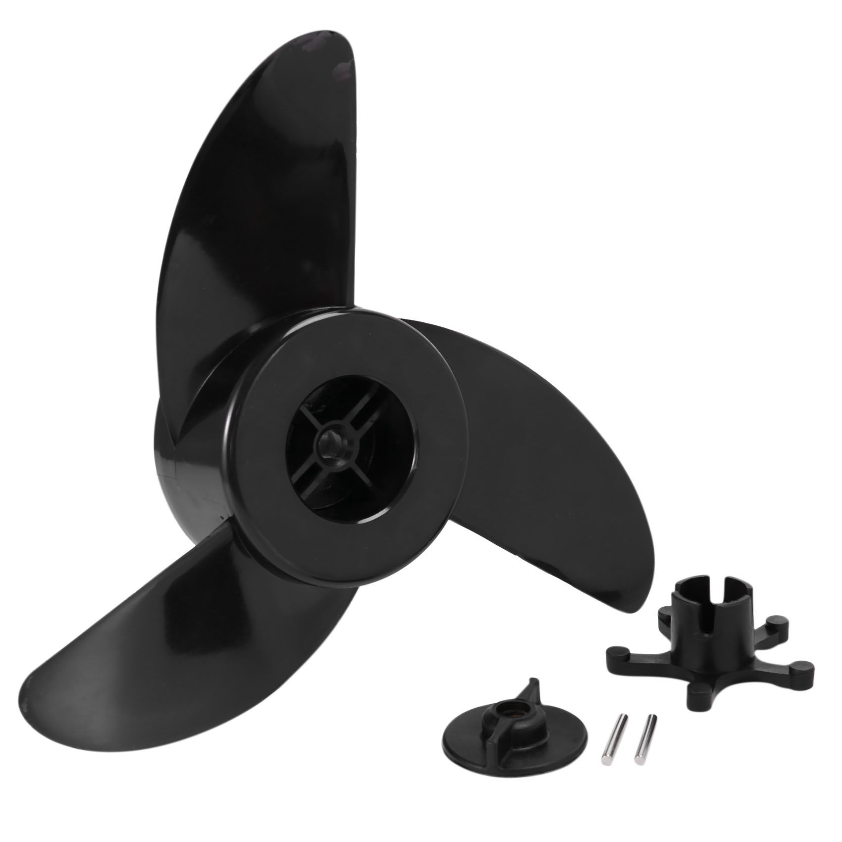 Boat 3-Blade Propellers Electric Outboard Trolling Motor Prop and Mount Nut Mari