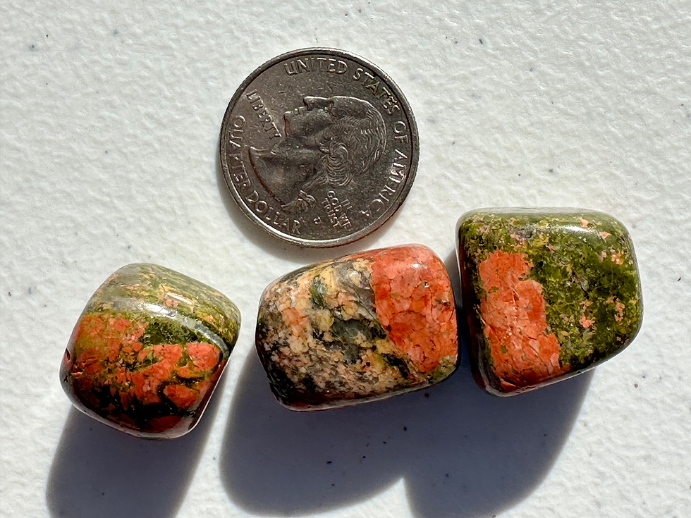 Thumbnail: Unakite Tumbled Stone