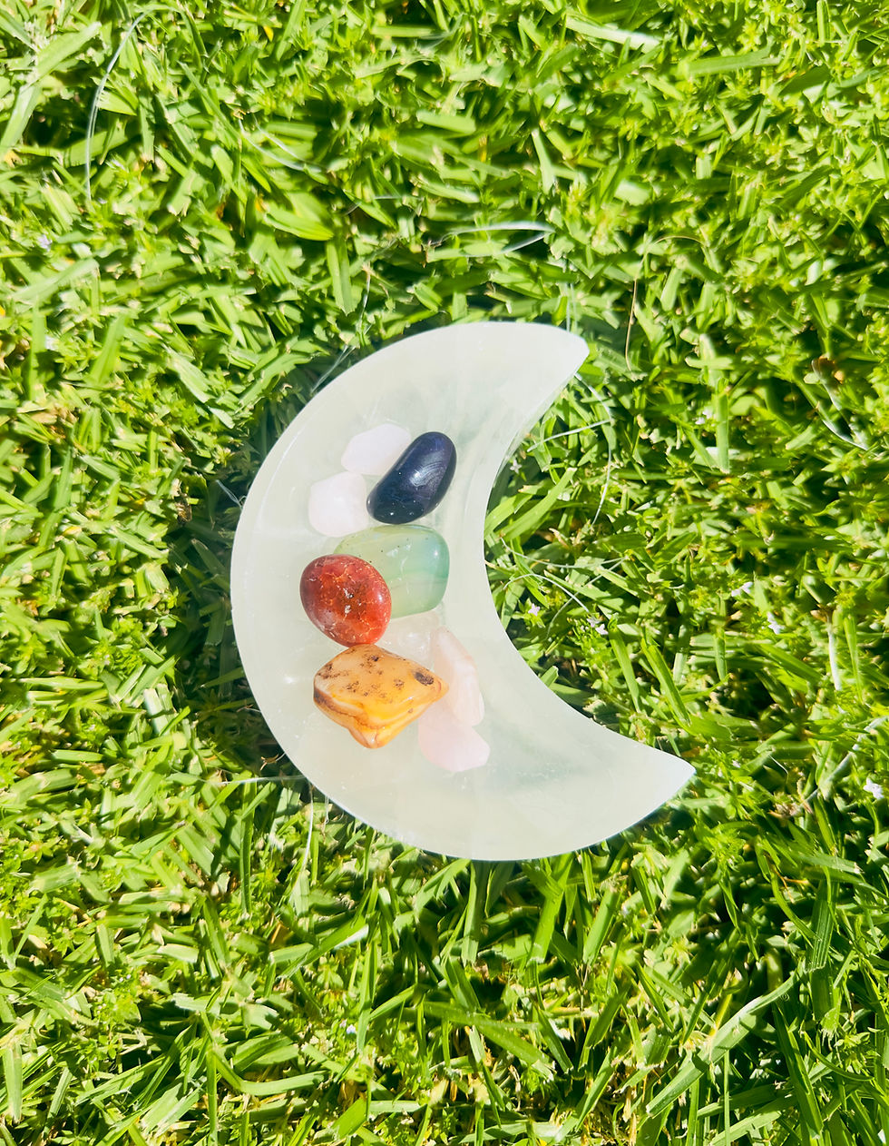 Thumbnail: Selenite Moon Bowl 4 1/4"